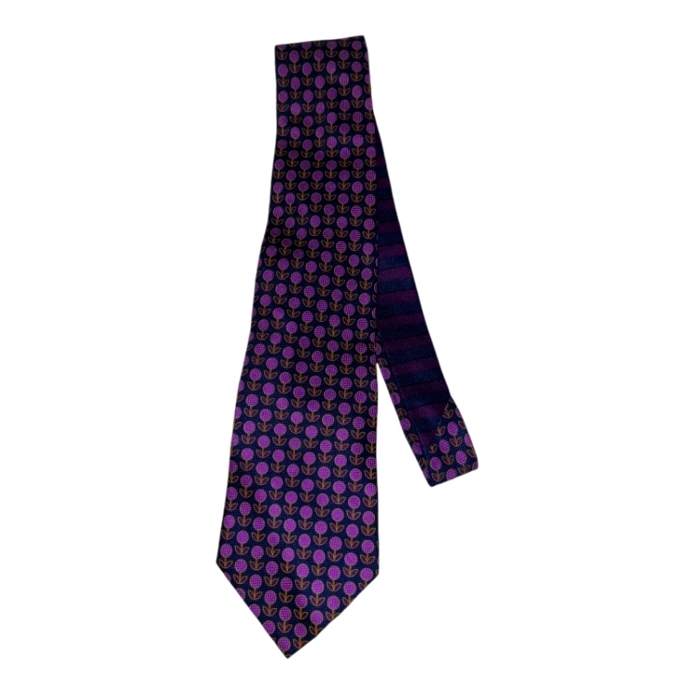 Tommy Hilfiger* Silk Tie* Navy/ Purple